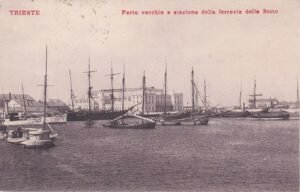 Trieste, Porto e Stazione Ferroviaria - 1909